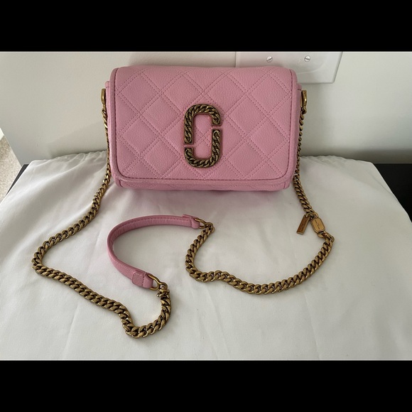 Marc Jacobs Bags Marc Jacobs The Status Flap Crossbody Bag Powder Pink Rare Poshmark